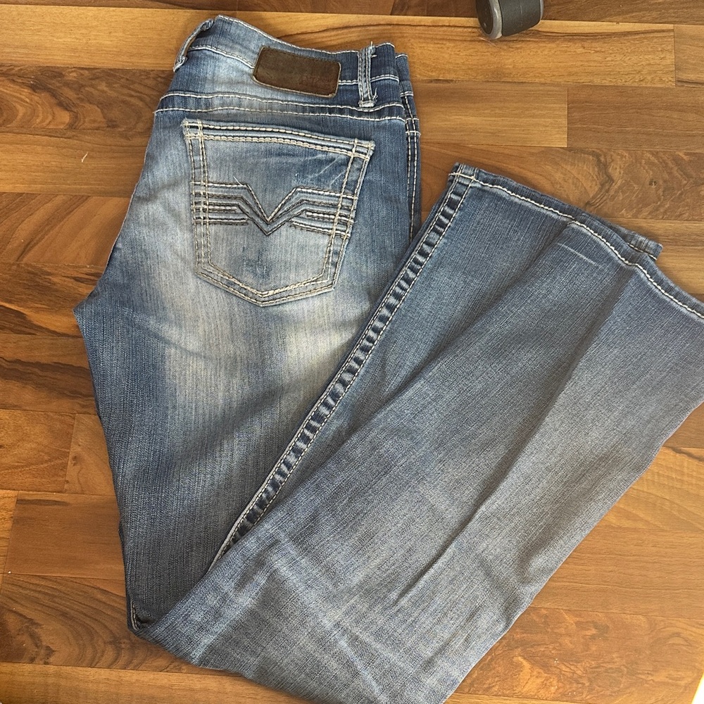 BKE Men's Bootcut Jeans - Blue